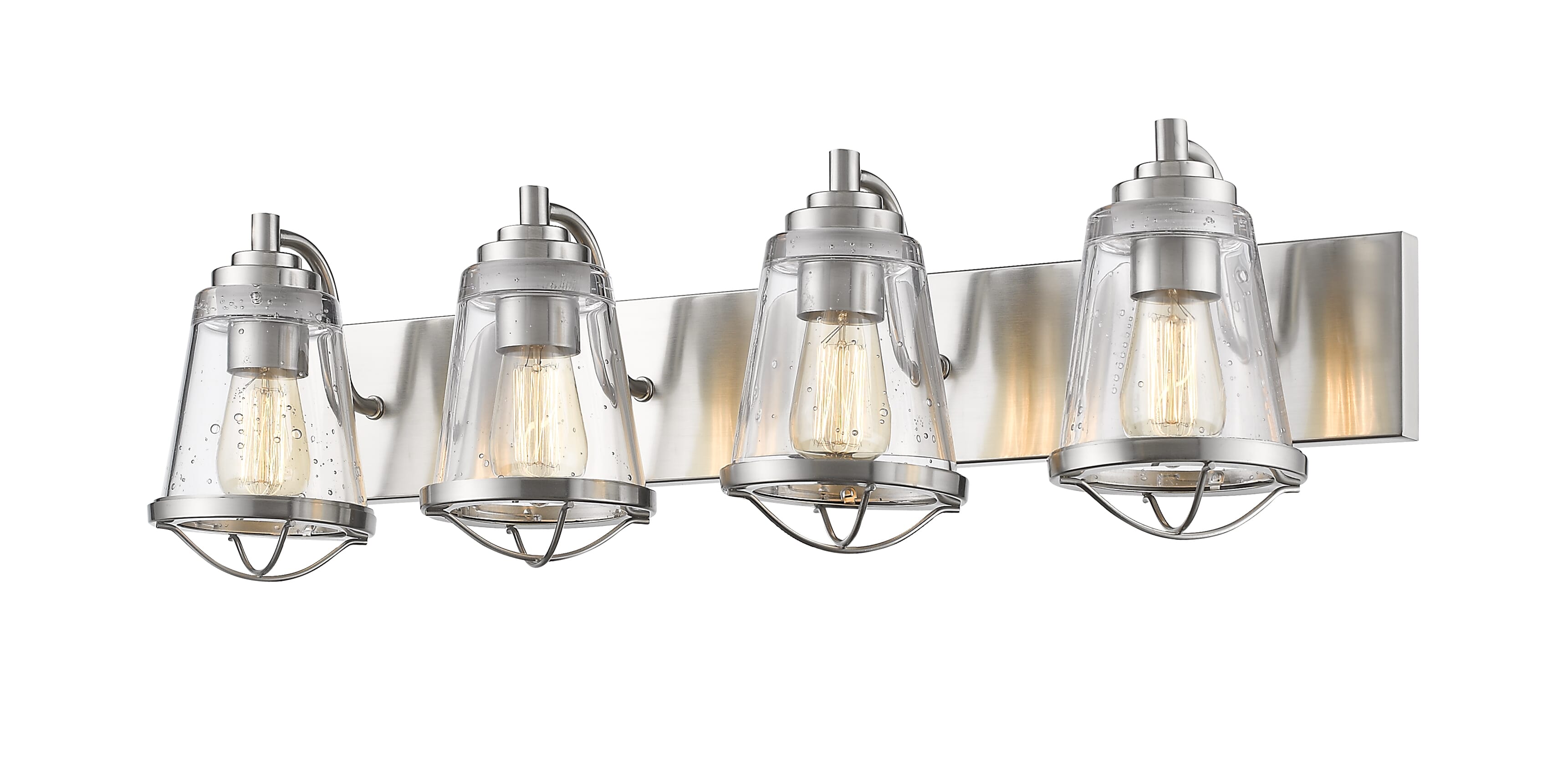 Z-Lite Mariner 4-Light Bathroom Vanity Light In Brushed Nickel