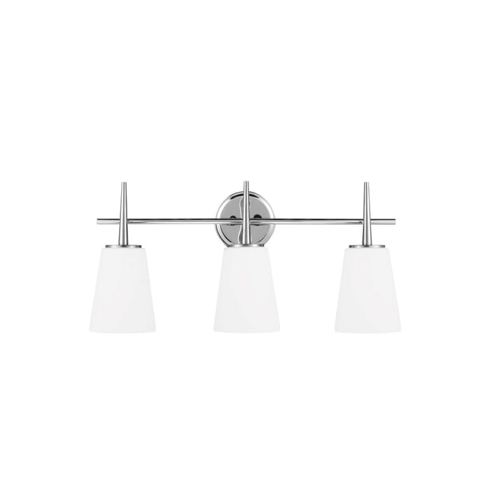 Sea Gull Driscoll 3-Light 25" Bathroom Vanity Light in Chrome Sea Gull Driscoll 3-Light 25" Bathroom Vanity Light in Chrome