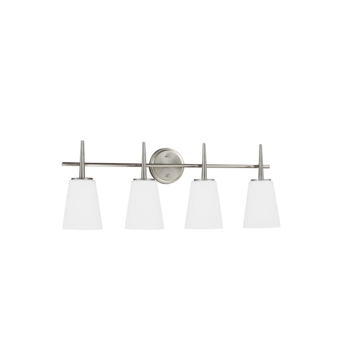 Sea Gull Driscoll 4-Light 31" Bathroom Vanity Light in Brushed Nickel Sea Gull Driscoll 4-Light 31" Bathroom Vanity Light in Brushed Nickel