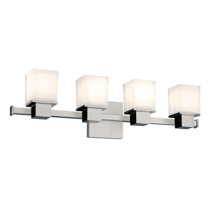 Hudson Valley Milford 4-Light 24" Bathroom Vanity Light in Polished Chrome Hudson Valley Milford 4-Light 24" Bathroom Vanity Light in Polished Chrome