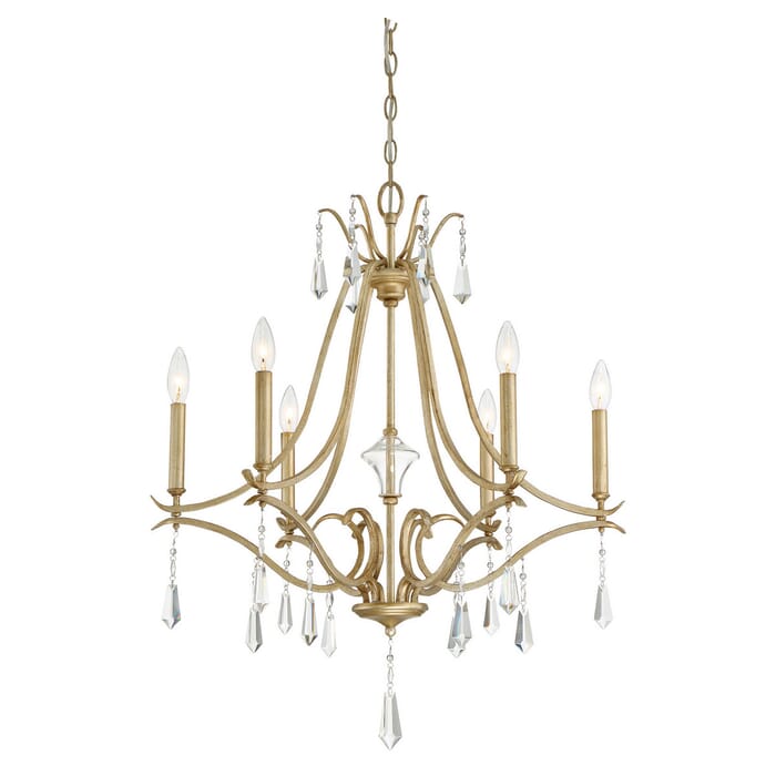 Minka Lavery Laurel Estate 6-Light Chandelier in Brio Gold Minka Lavery Laurel Estate 6-Light Chandelier in Brio Gold