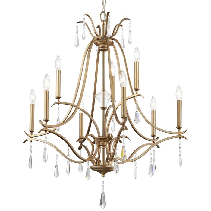 Minka Lavery Laurel Estate 9-Light Chandelier in Brio Gold Minka Lavery Laurel Estate 9-Light Chandelier in Brio Gold