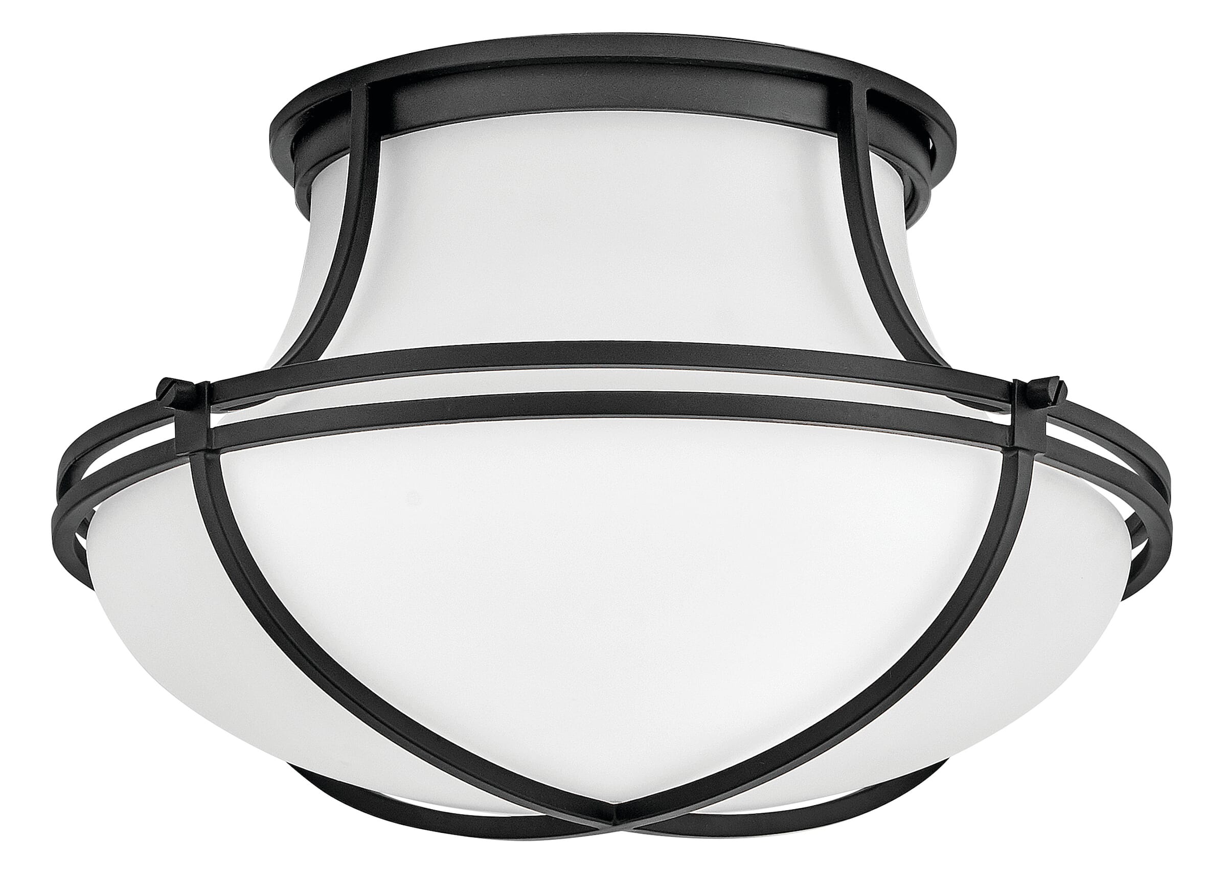 Black LED Flush Mount from the Saddler Collection