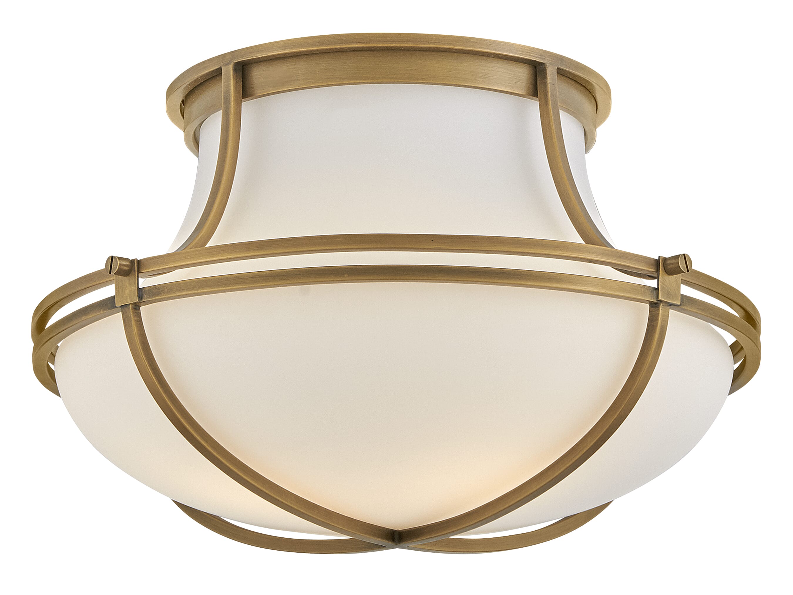 Heritage Brass LED Flush Mount from the Saddler Collection