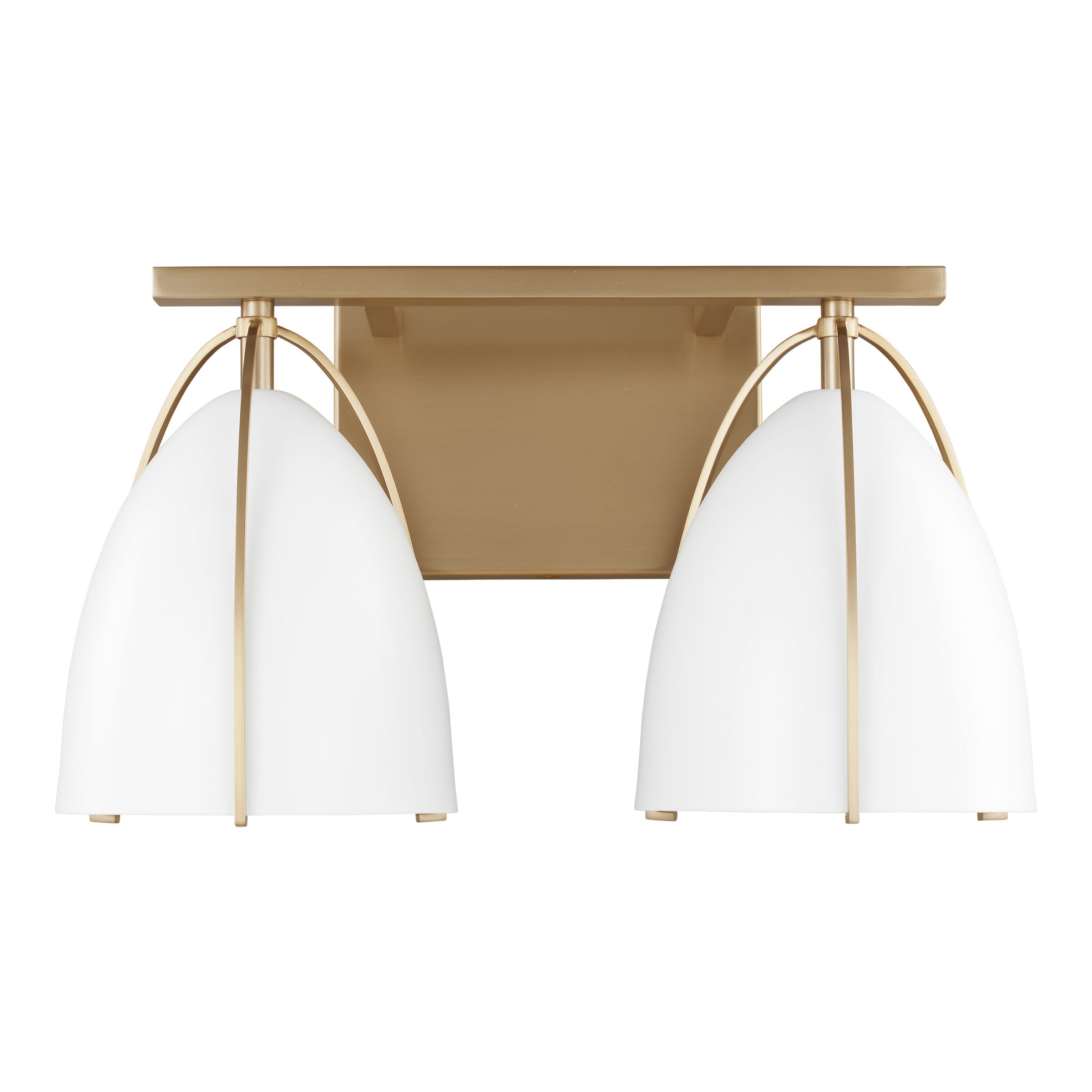 Sea Gull Norman 2-Light Bathroom Vanity Light in Satin Brass
