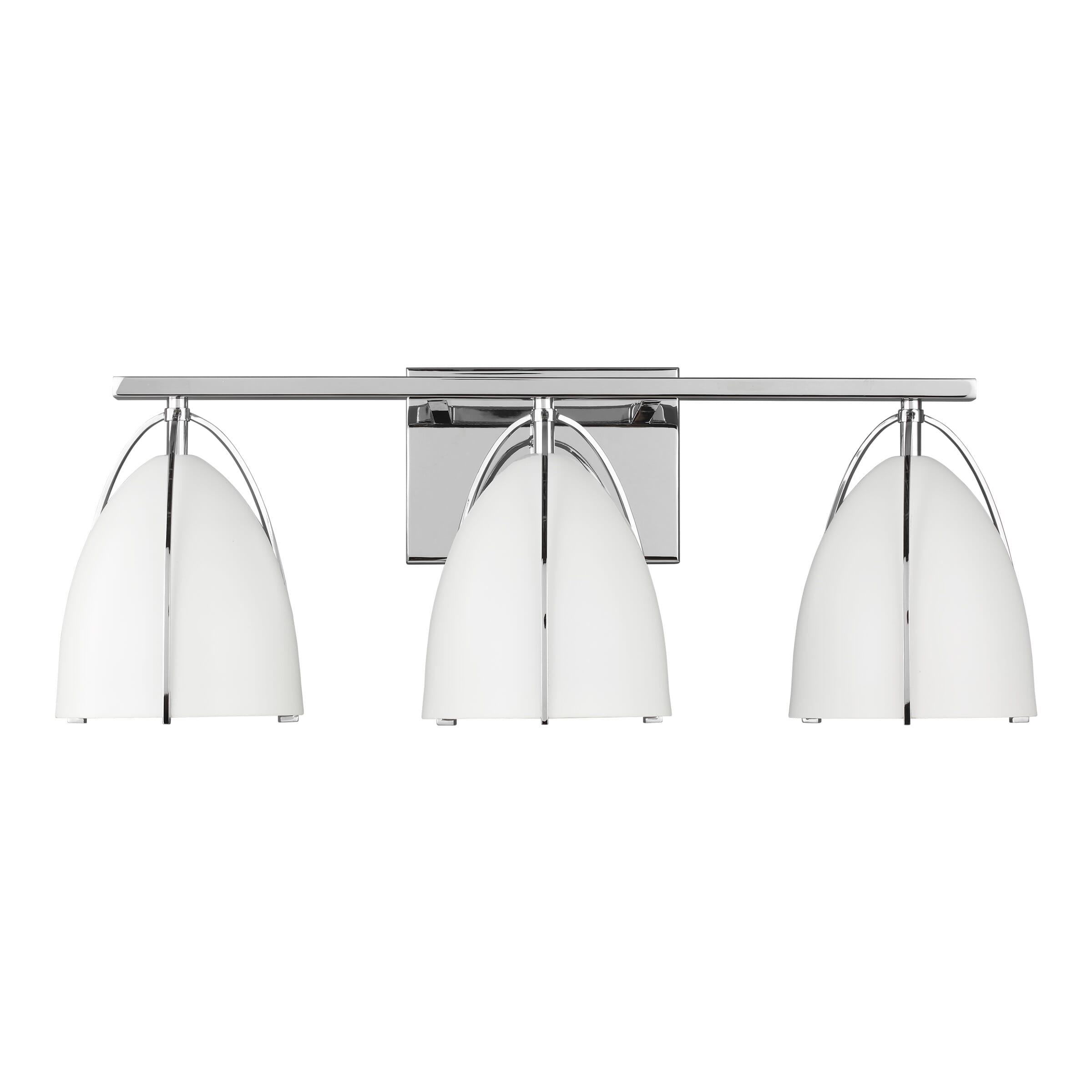 Sea Gull Norman 3-Light Bathroom Vanity Light in Chrome