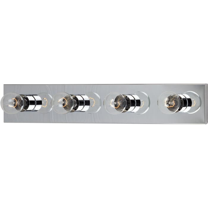 Essentials - 445x 4-Light Bathroom Vanity Light in Polished Chrome Essentials - 445x 4-Light Bathroom Vanity Light in Polished Chrome