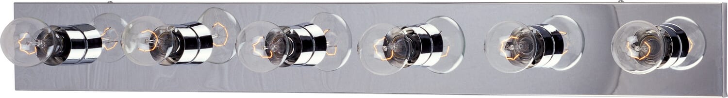 Essentials - 445x 6-Light Bathroom Vanity Light in Polished Chrome