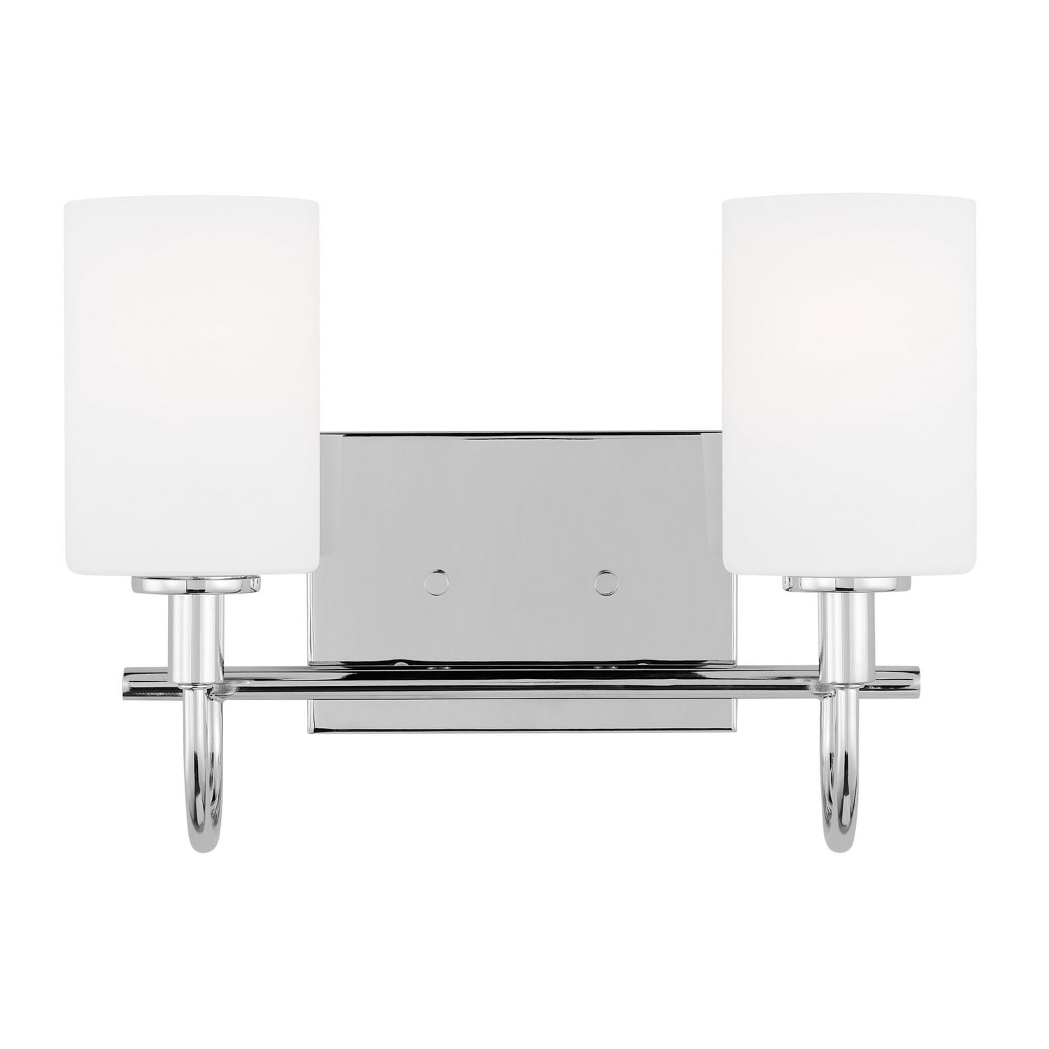 Oak Moore 2-Light Bathroom Vanity Light in Chrome