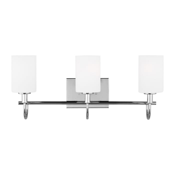 Oak Moore 3-Light Bathroom Vanity Light in Chrome Oak Moore 3-Light Bathroom Vanity Light in Chrome