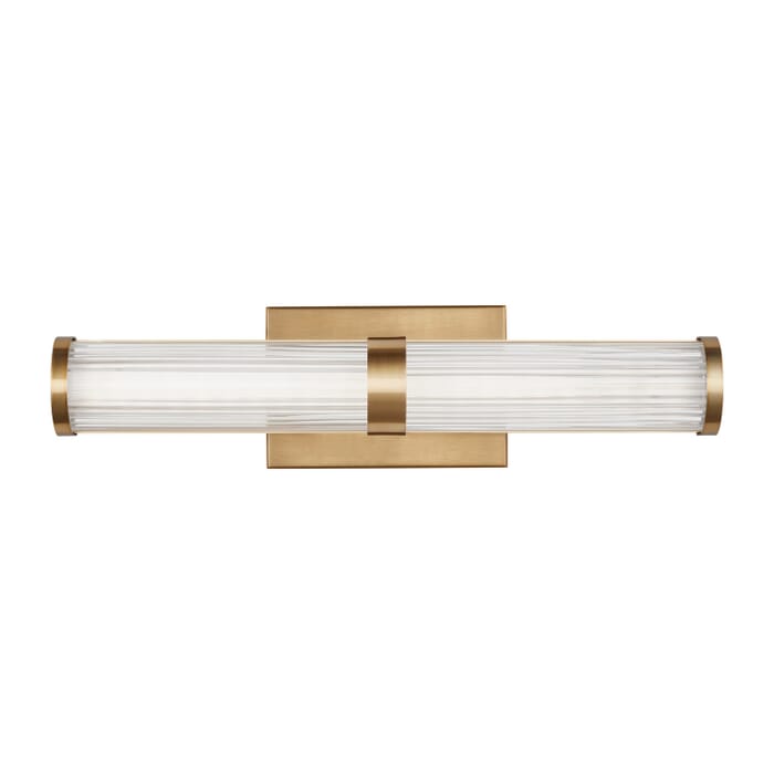 Syden 1-Light LED Bathroom Vanity Light in Satin Brass Syden 1-Light LED Bathroom Vanity Light in Satin Brass