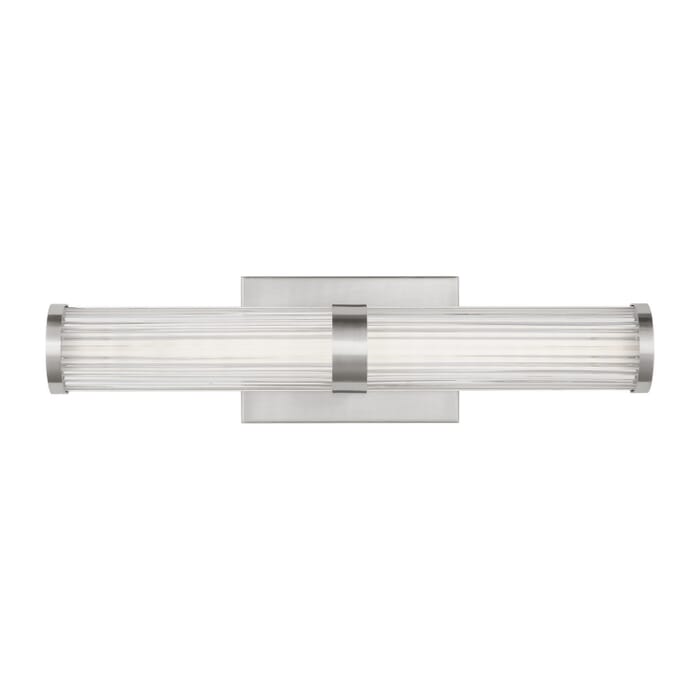 Syden 1-Light LED Bathroom Vanity Light in Brushed Nickel Syden 1-Light LED Bathroom Vanity Light in Brushed Nickel