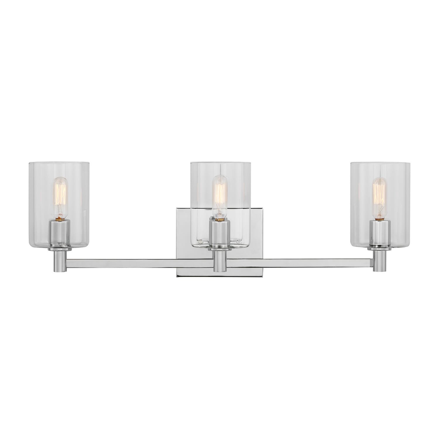 Fullton 3-Light LED Bathroom Vanity Light in Chrome