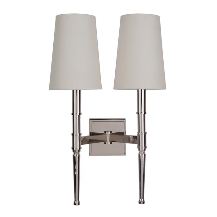 Craftmade Ella 2-Light 20" Wall Sconce in Polished Nickel Craftmade Ella 2-Light 20" Wall Sconce in Polished Nickel