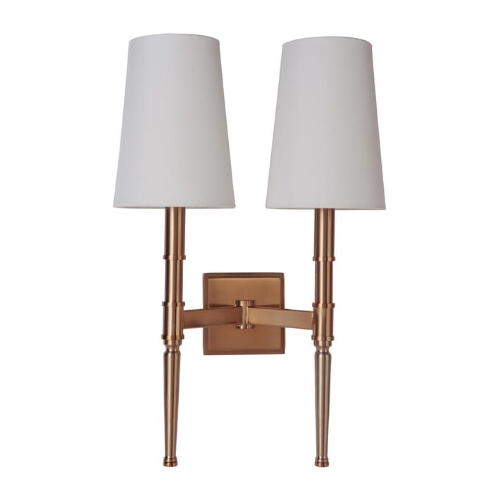 Craftmade Ella 2-Light 20" Wall Sconce in Satin Brass Craftmade Ella 2-Light 20" Wall Sconce in Satin Brass