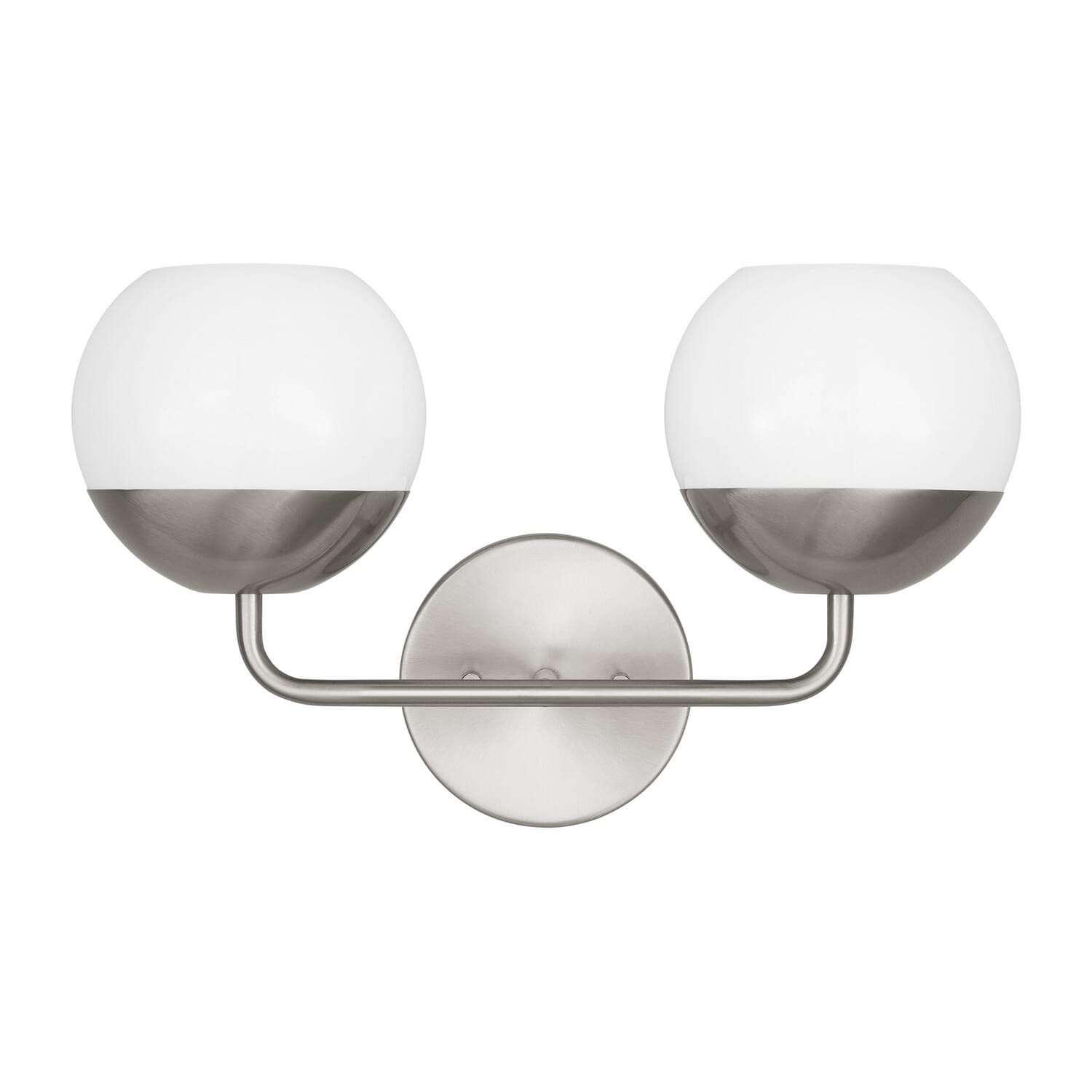 Alvin 2-Light Bathroom Vanity Light in Brushed Nickel