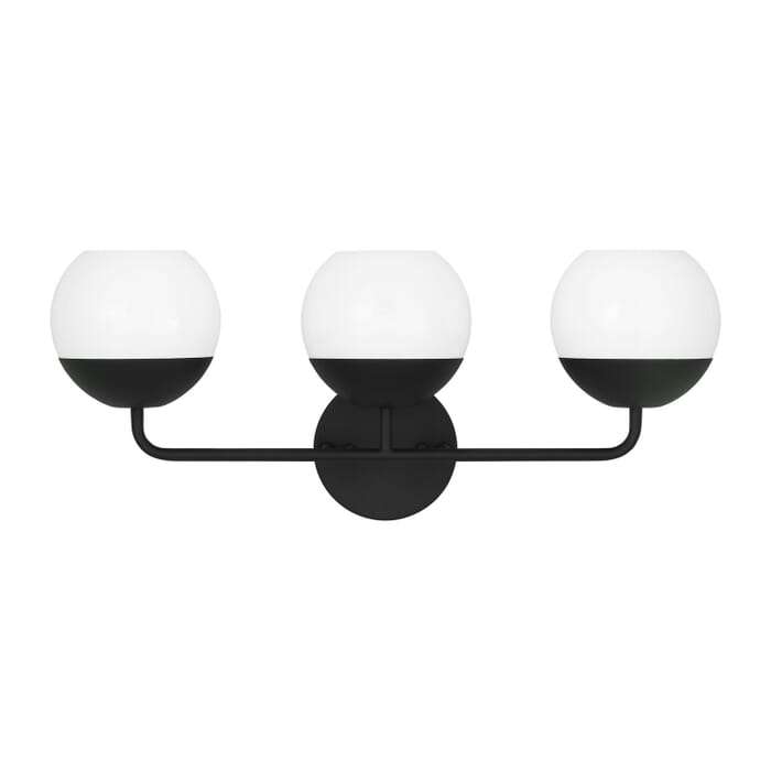 Alvin 3-Light Bathroom Vanity Light in Midnight Black Alvin 3-Light Bathroom Vanity Light in Midnight Black