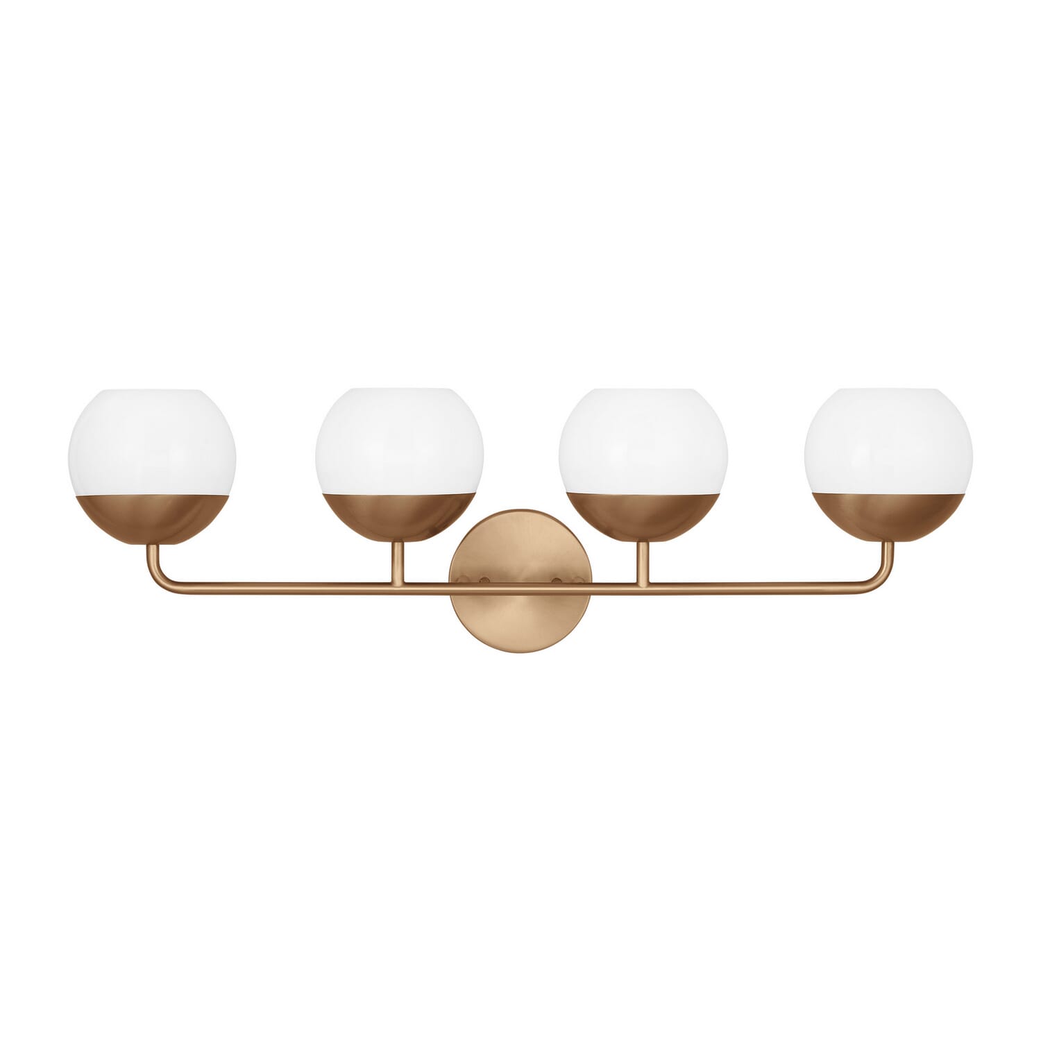 【代引き不可】 4-Light Alvin Bathroom Brass Satin in Light Vanity 置物
