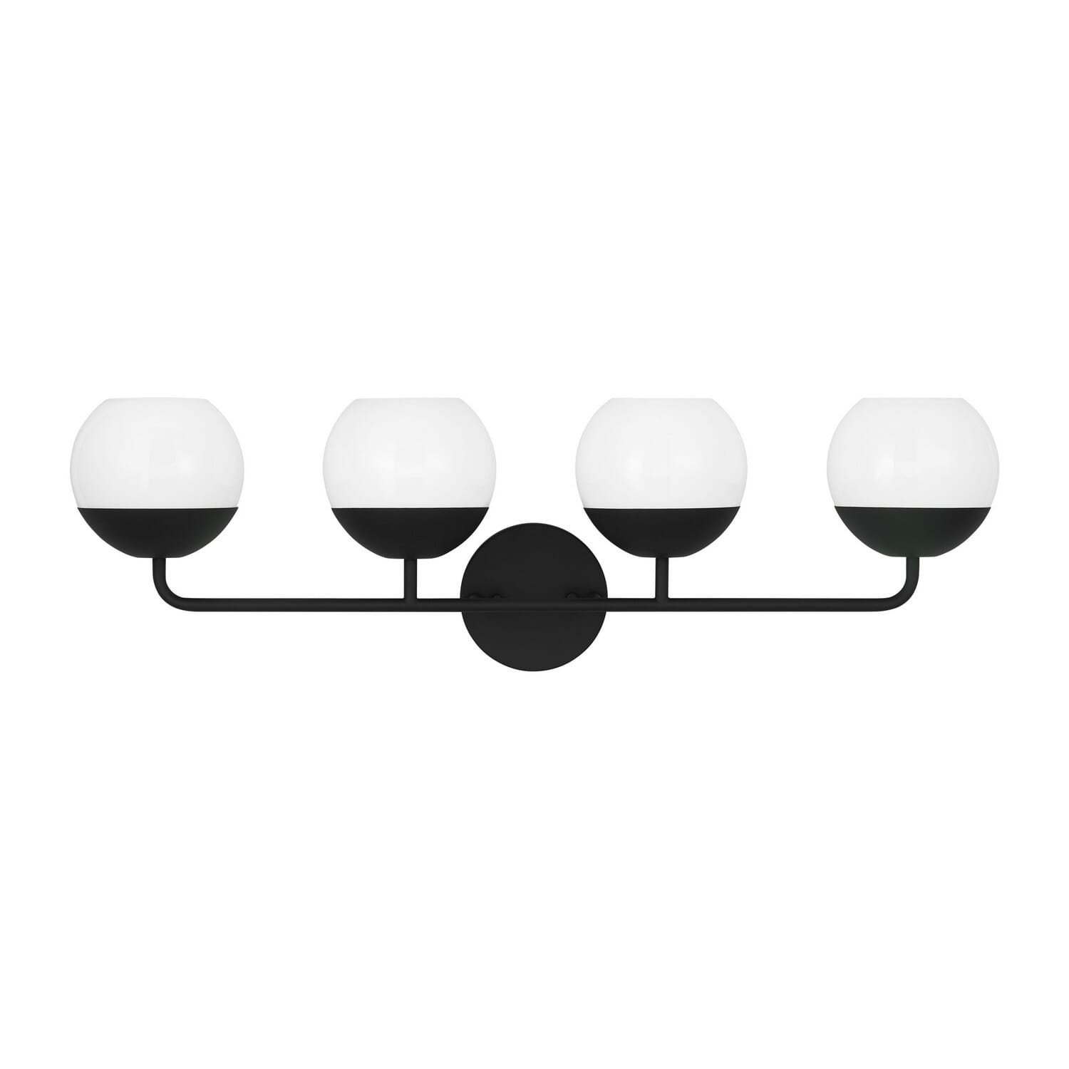 Alvin 4-Light LED Bathroom Vanity Light in Midnight Black