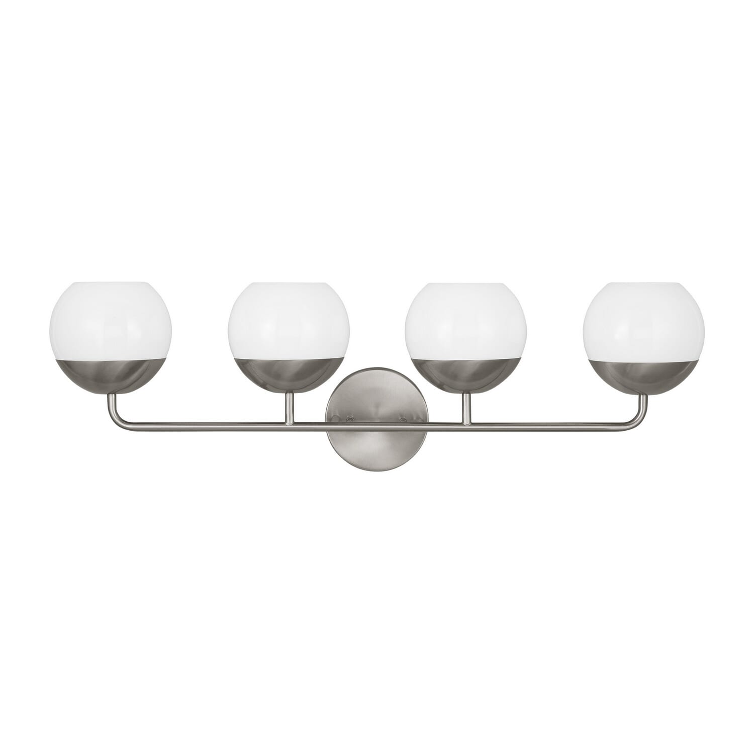 Alvin 4-Light LED Bathroom Vanity Light in Brushed Nickel