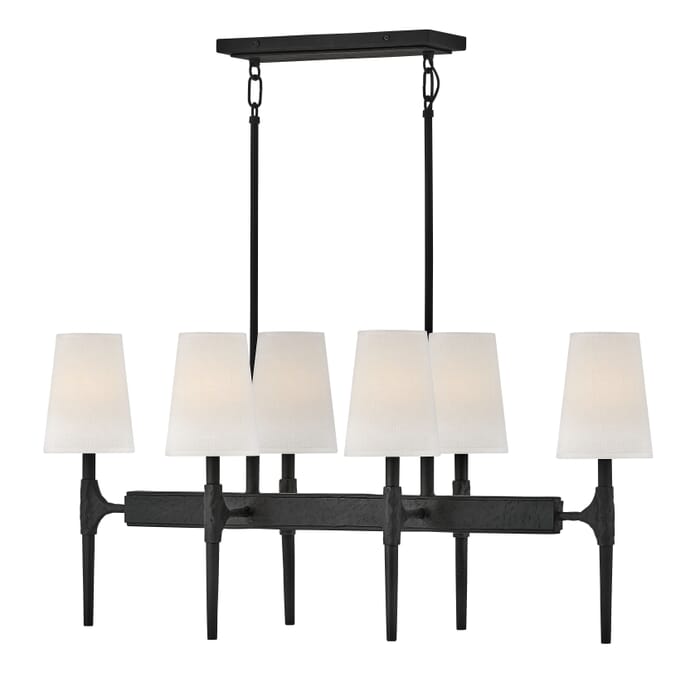 Hinkley Beaumont 6-Light Chandelier in Black Hinkley Beaumont 6-Light Chandelier in Black