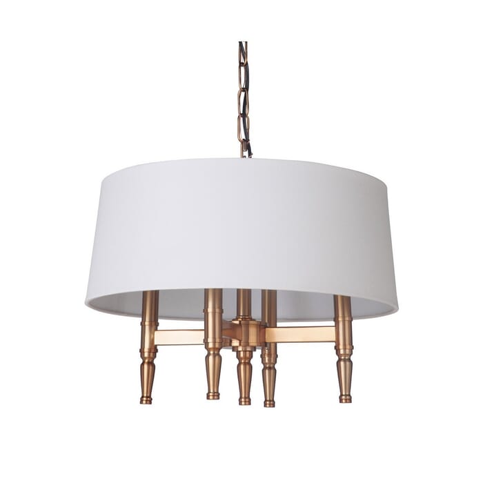 Craftmade Ella 4-Light 18" Pendant Light in Satin Brass Craftmade Ella 4-Light 18" Pendant Light in Satin Brass