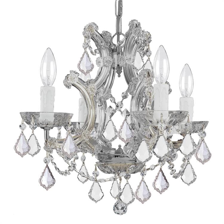 Maria Theresa 4-Light Mini Chandelier with Clear Italian Crystals -  Crystorama, 4474-CH-CL-I
