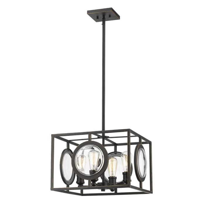 Z-Lite Port 4-Light Pendant Light In Olde Bronze Z-Lite Port 4-Light Pendant Light In Olde Bronze