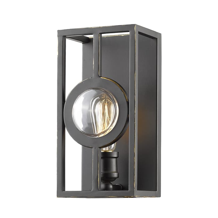 Z-Lite Port 1-Light Wall Sconce In Olde Bronze Z-Lite Port 1-Light Wall Sconce In Olde Bronze