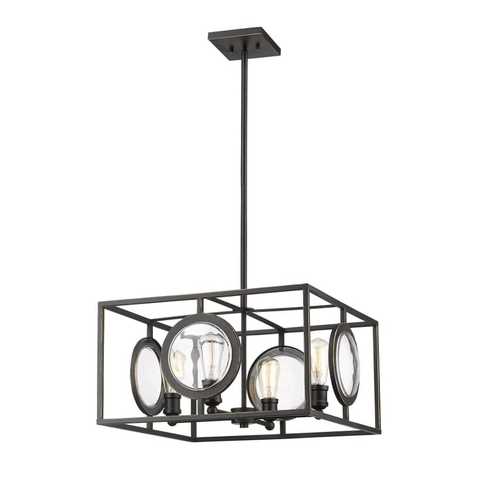 Z-Lite Port 4-Light Pendant Light In Olde Bronze Z-Lite Port 4-Light Pendant Light In Olde Bronze