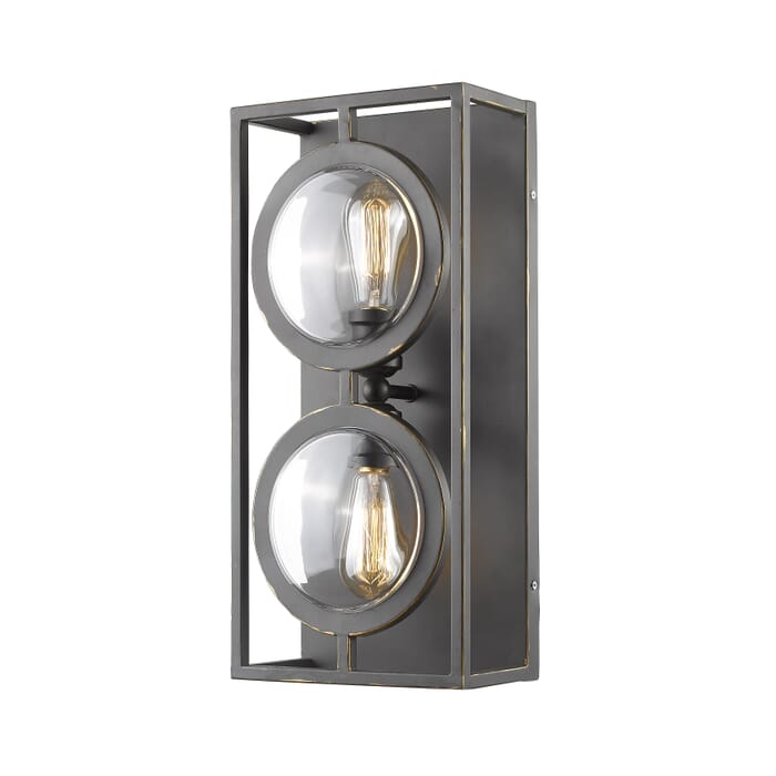 Z-Lite Port 2-Light Wall Sconce In Olde Bronze Z-Lite Port 2-Light Wall Sconce In Olde Bronze