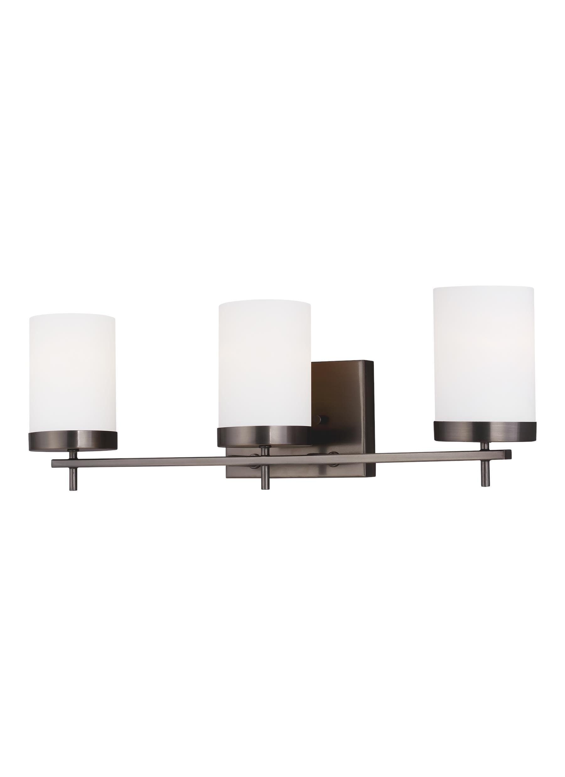 Sea Gull Zire 3-Light Bathroom Vanity Light in Brushed Oil Rubbed Bronze