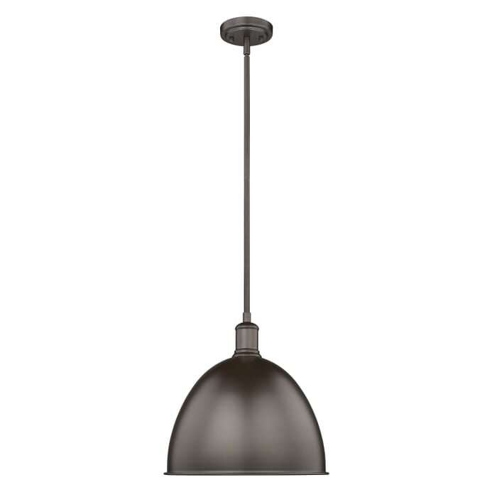 Z-Lite Sawyer 1-Light Pendant Light In Bronze Z-Lite Sawyer 1-Light Pendant Light In Bronze