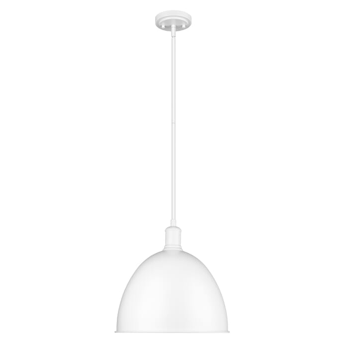 Z-Lite Sawyer 1-Light Pendant Light In Satin White Z-Lite Sawyer 1-Light Pendant Light In Satin White