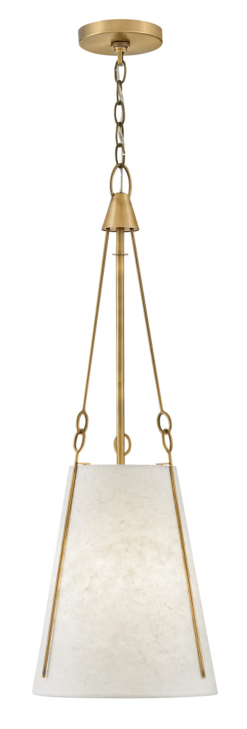 Lacquered Dark Brass LED Pendant from the Danvers Collection