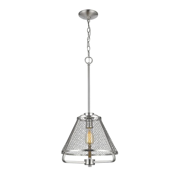 Z-Lite Iuka 1-Light Pendant Light In Brushed Nickel Z-Lite Iuka 1-Light Pendant Light In Brushed Nickel