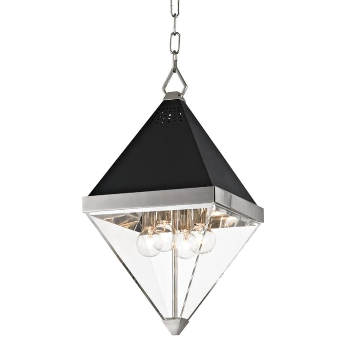 Hudson Valley Coltrane 4-Light 20" Pendant Light in Polished Nickel Hudson Valley Coltrane 4-Light 20" Pendant Light in Polished Nickel