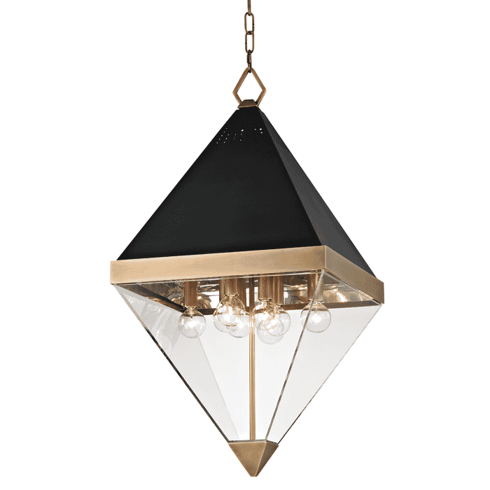 Hudson Valley Coltrane 8-Light Pendant Light in Aged Brass Hudson Valley Coltrane 8-Light Pendant Light in Aged Brass
