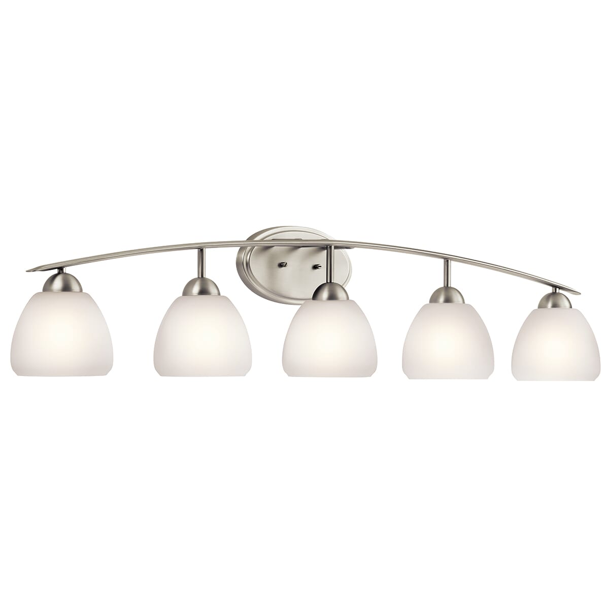 Kichler Calleigh 5 Light Bathroom Vanity Light In Brushed Nickel