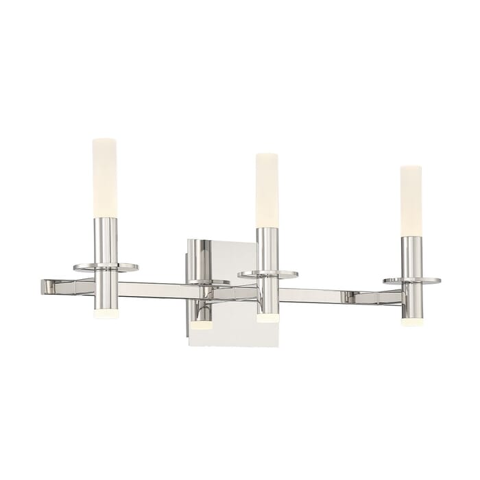 Torna 6-Light LED Bathroom Vanity Light in Polished Nickel Torna 6-Light LED Bathroom Vanity Light in Polished Nickel