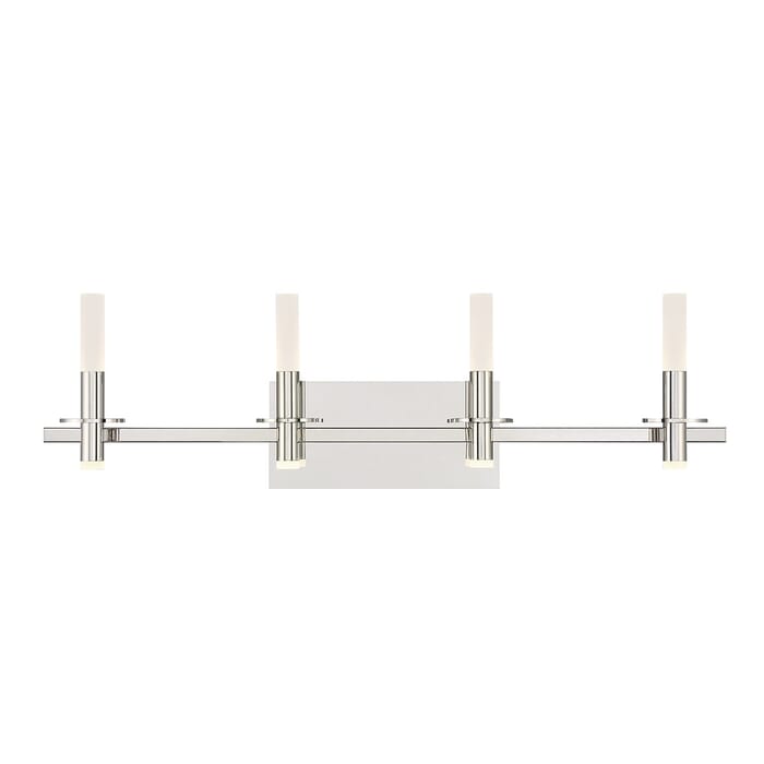 Torna 8-Light LED Bathroom Vanity Light in Polished Nickel Torna 8-Light LED Bathroom Vanity Light in Polished Nickel