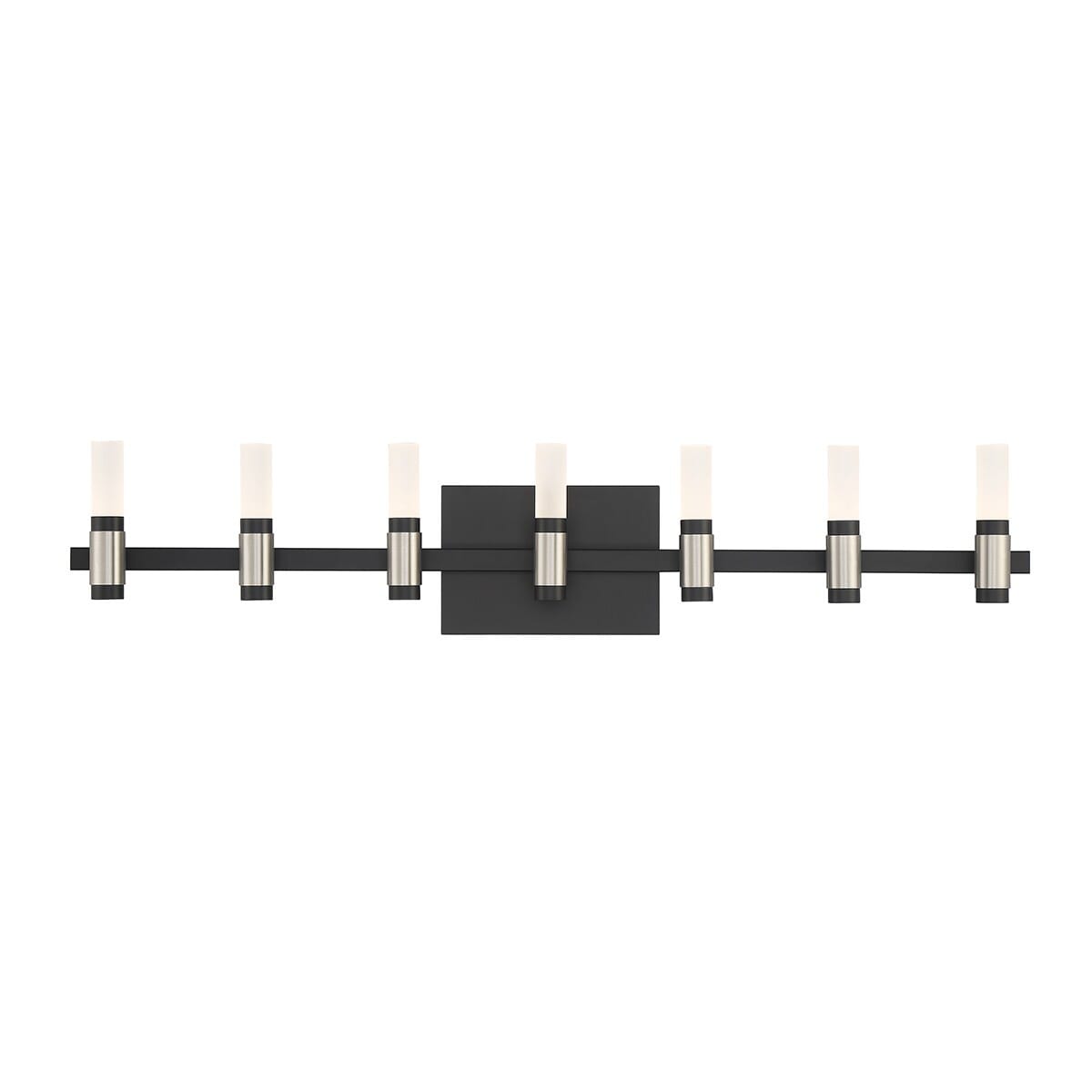 Albany 14-Light LED Bathroom Vanity Light in Black And Nickel