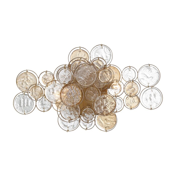 Trento 2-Light Bathroom Vanity Light in Antique Gold Trento 2-Light Bathroom Vanity Light in Antique Gold