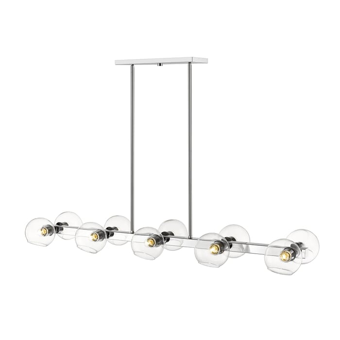 Z-Lite Marquee 10-Light Pendant Light In Chrome Z-Lite Marquee 10-Light Pendant Light In Chrome