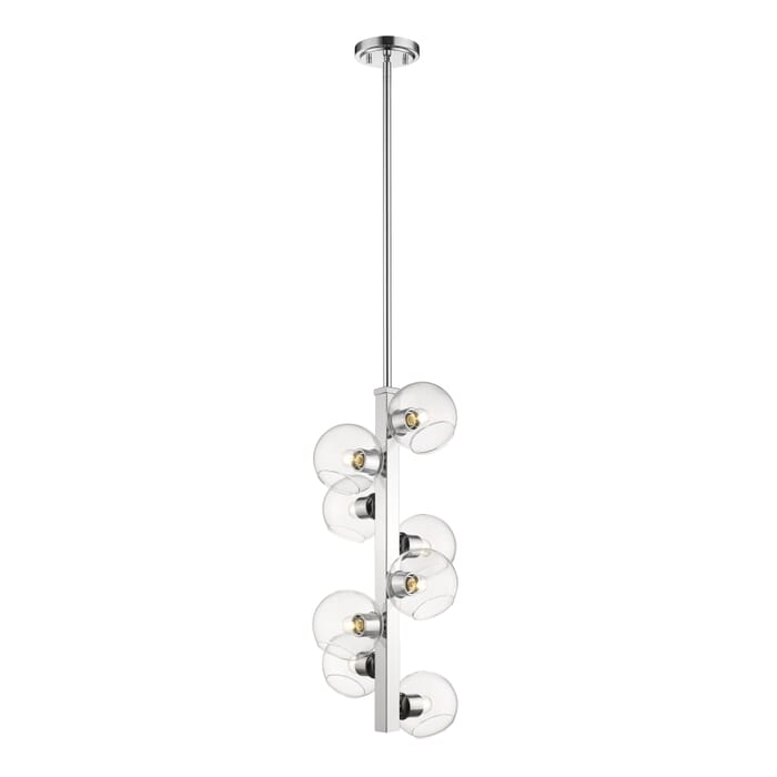 Z-Lite Marquee 8-Light Pendant Light In Chrome Z-Lite Marquee 8-Light Pendant Light In Chrome