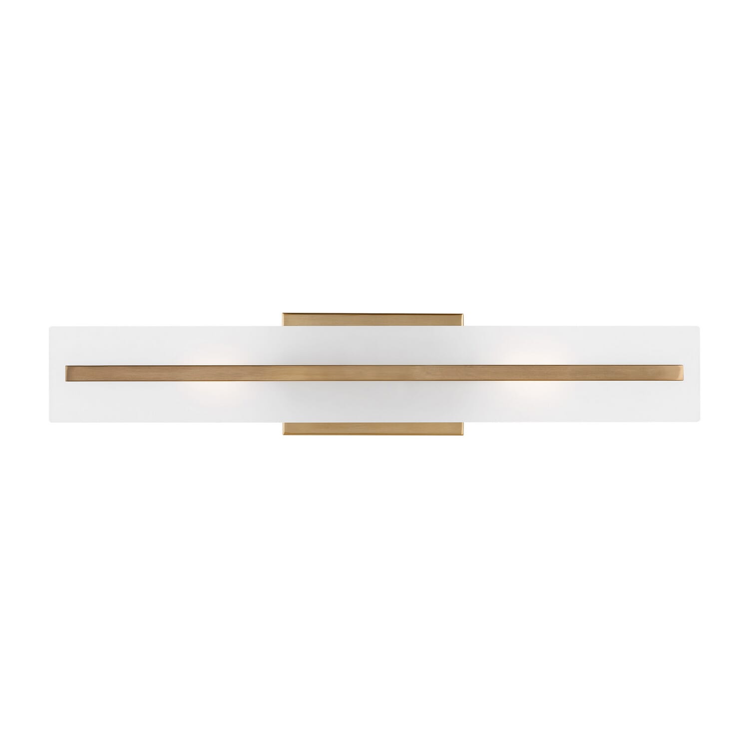 Dex 2-Light LED Bathroom Vanity Light in Satin Brass
