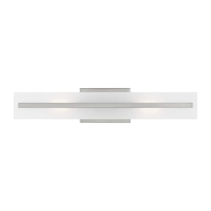 Dex 2-Light LED Bathroom Vanity Light in Brushed Nickel Dex 2-Light LED Bathroom Vanity Light in Brushed Nickel