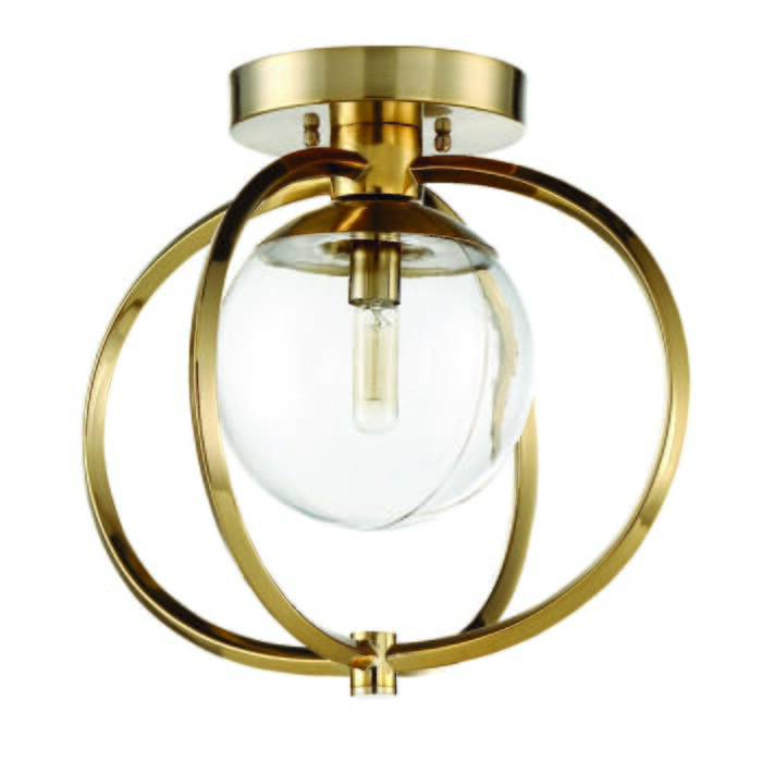 Craftmade Piltz 15" Ceiling Light in Satin Brass Craftmade Piltz 15" Ceiling Light in Satin Brass