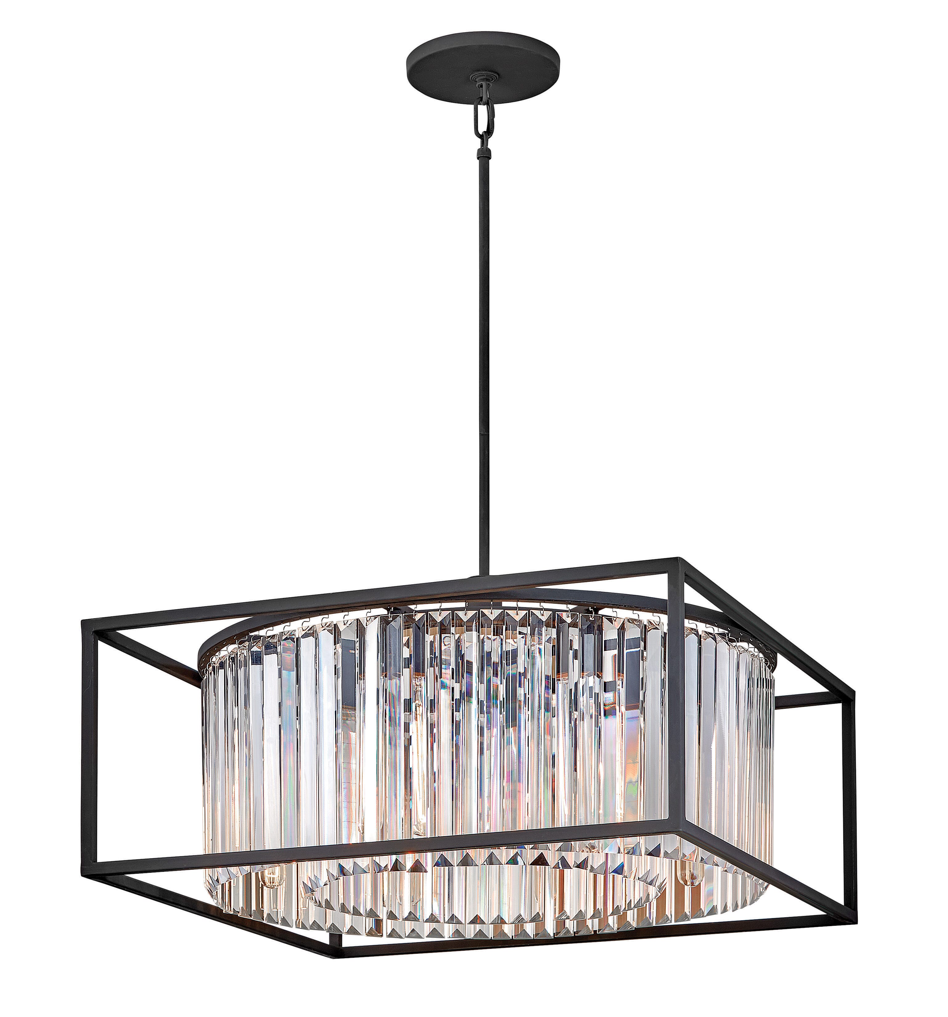 Black LED Chandelier from the Giada Collection