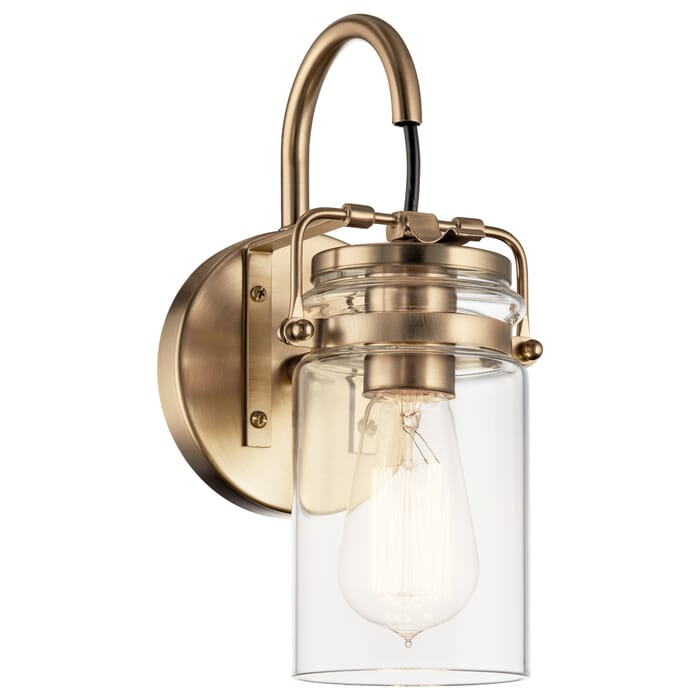 Kichler Lighting Brinley 12" Wall Sconce in Champagne Bronze Kichler Lighting Brinley 12" Wall Sconce in Champagne Bronze